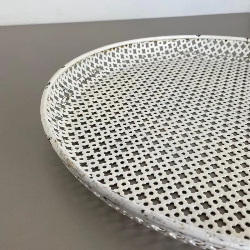 Pamono Modernist French Rigituelle Metal Tray attributed to Mathieu Matégot, 1950s> Trays
