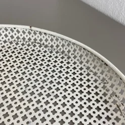 Pamono Modernist French Rigituelle Metal Tray attributed to Mathieu Matégot, 1950s><noscript><img width=