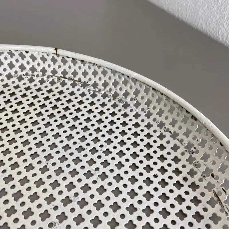 Pamono Modernist French Rigituelle Metal Tray attributed to Mathieu Matégot, 1950s> Trays