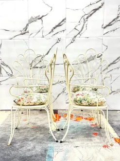 Pamono Modernist Garden Chairs by Lio Carminati, 1950s, Set of 4><noscript><img width=