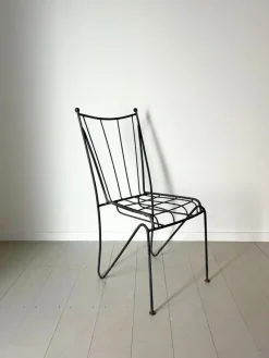 Sale Pamono Modernist Italian Iron Garden Chairs, 1960s, Set of 4