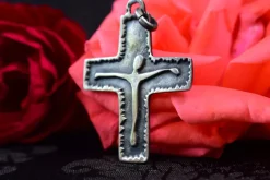 New Pamono Modernist Pectoral Cross in Sterling Silver by Reyt, 1950s