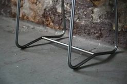 Outlet Pamono Modernist Red School Desk in Wood and Aluminum Tube by R. Gleizes, 1950s