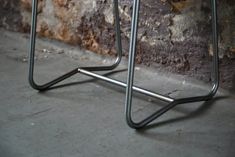 Outlet Pamono Modernist Red School Desk in Wood and Aluminum Tube by R. Gleizes, 1950s