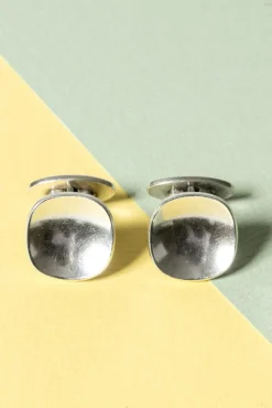 Pamono Modernist Silver Cufflinks from Atelier Borgila, 1958><noscript><img width=