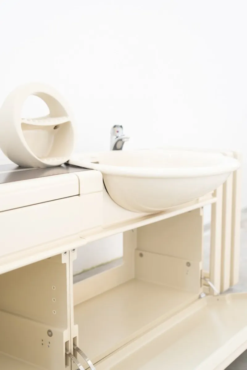 Pamono Modular Bathroom Set by J. Colombo, 1970s, Set of 3> Architectural Elements