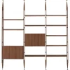 Pamono Modular Bookcase in American Walnut by Franco Albini for Cassina> Storage