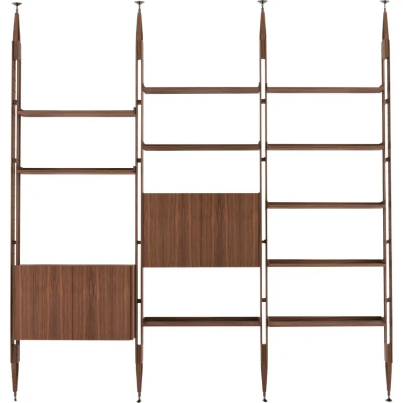 Pamono Modular Bookcase in American Walnut by Franco Albini for Cassina> Storage