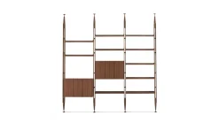 Pamono Modular Bookcase in American Walnut by Franco Albini for Cassina> Storage