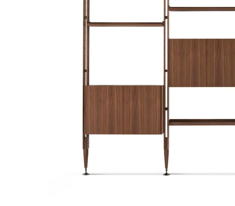 Pamono Modular Bookcase in American Walnut by Franco Albini for Cassina> Storage
