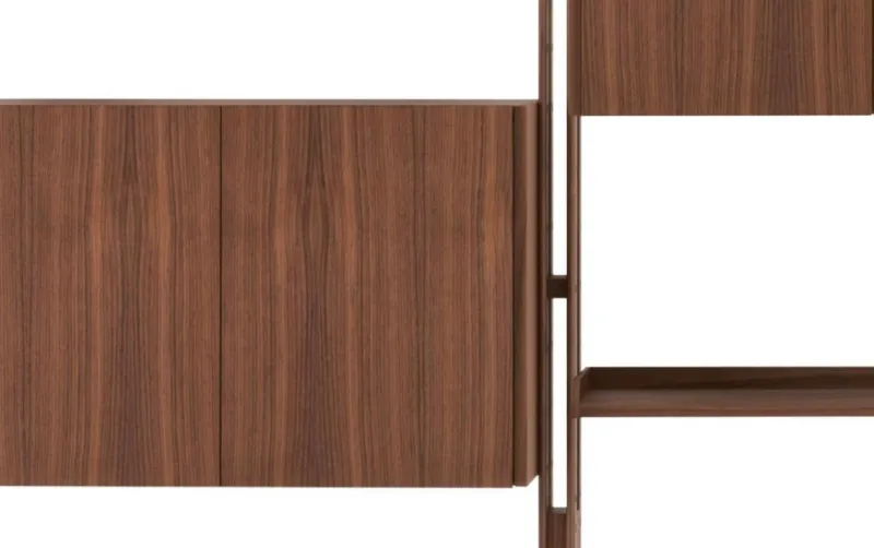 Pamono Modular Bookcase in American Walnut by Franco Albini for Cassina> Storage