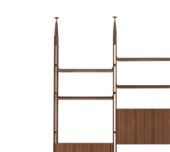 Pamono Modular Bookcase in American Walnut by Franco Albini for Cassina><noscript><img width=
