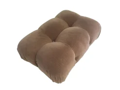Pamono Modular Camaleonda Armchairs and Ottoman in Brown Corduroy by Mario Bellini for C&b Italia, 1970s, Set of 8><noscript><img width=