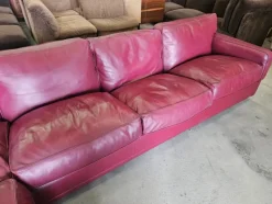 Pamono Modular Corner Sofa in Bordeaux Leather from Poltrona Frau, Italy, 1970s, Set of 3