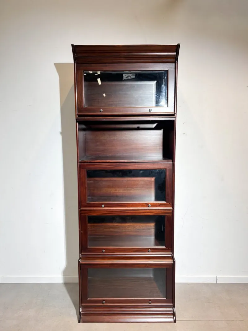Pamono Modular Globe Wernicke Style Cabinet in Mahogany> Cabinets & Wardrobes