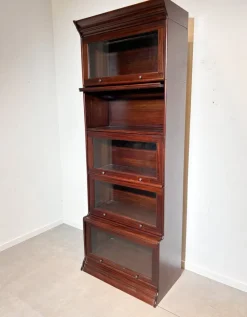 Pamono Modular Globe Wernicke Style Cabinet in Mahogany> Cabinets & Wardrobes