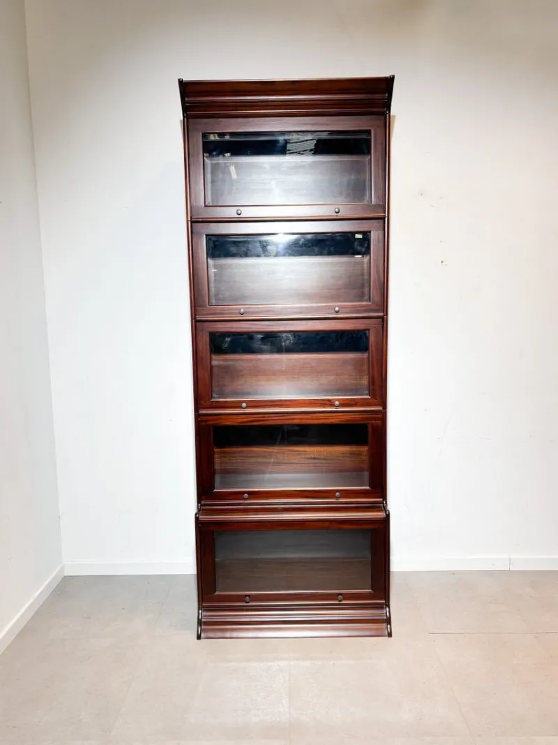 Pamono Modular Globe Wernicke Style Cabinet in Mahogany> Cabinets & Wardrobes
