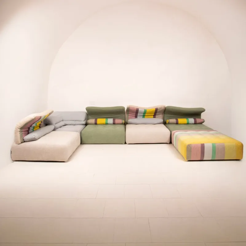 Pamono Modular Immobile Journey Sofa Modules from Studio Roche Bobois X Kenzo, 1990s, Set of 6> Couches & Sofas