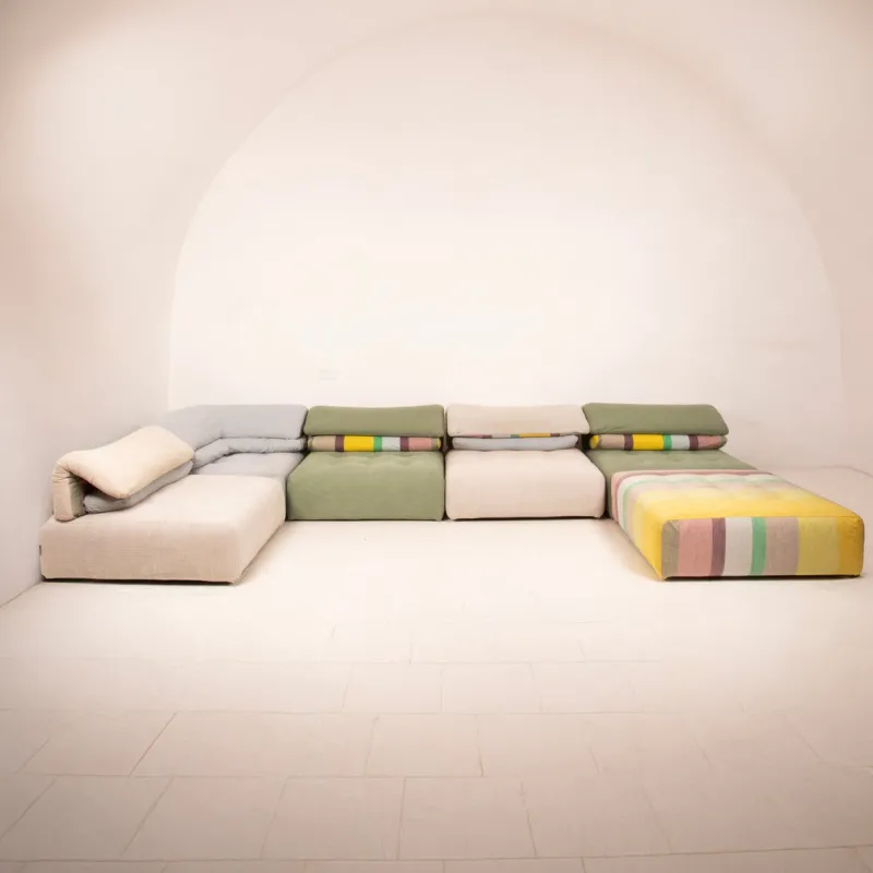 Pamono Modular Immobile Journey Sofa Modules from Studio Roche Bobois X Kenzo, 1990s, Set of 6> Couches & Sofas