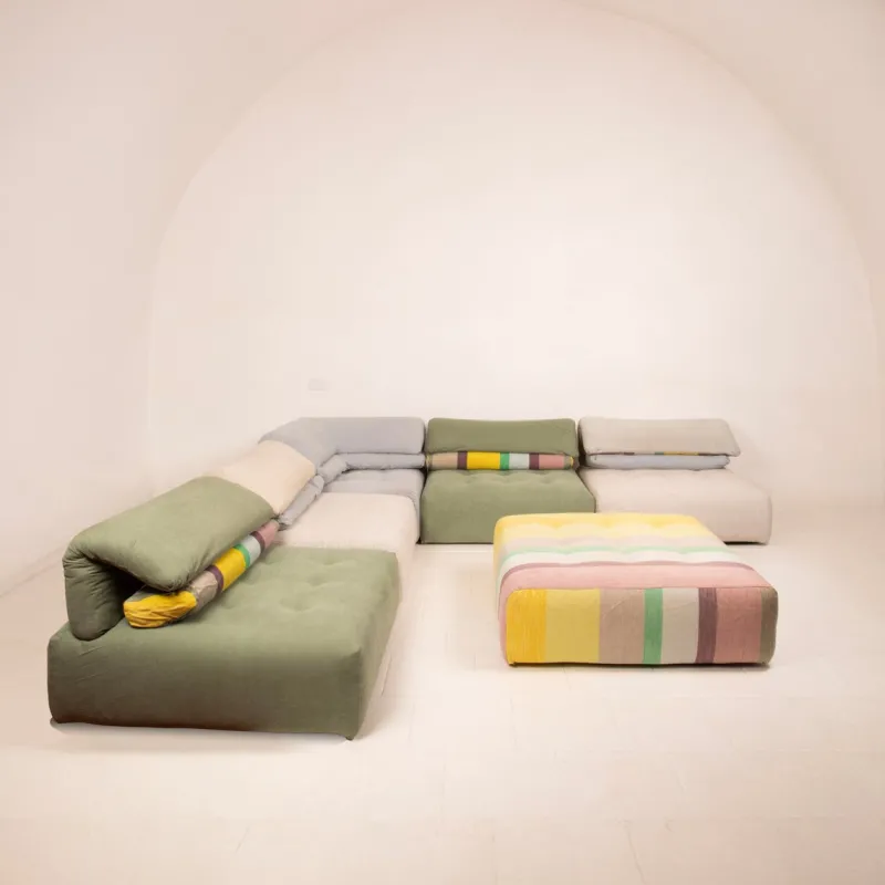 Pamono Modular Immobile Journey Sofa Modules from Studio Roche Bobois X Kenzo, 1990s, Set of 6> Couches & Sofas