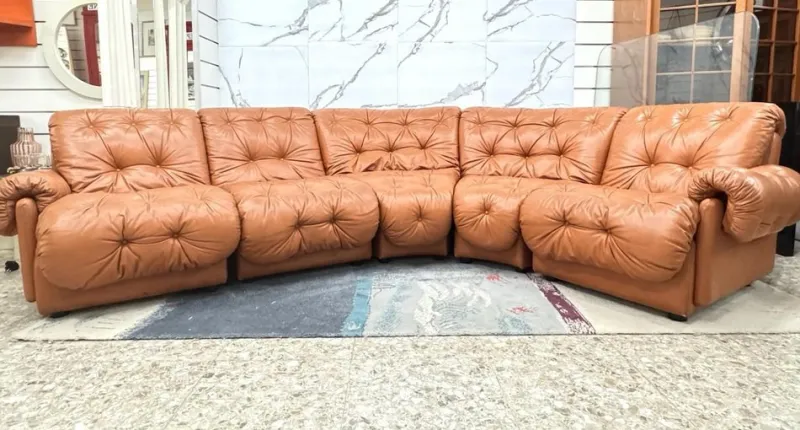 Pamono Modular Sofa in the style of Afra & Tobia Scarpa, 1970s, Set of 5> Couches & Sofas