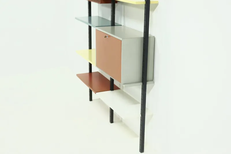 Pamono Modular Wall Unit by Coen de Vries for Devo, 1950s> Shelves & Wall Units