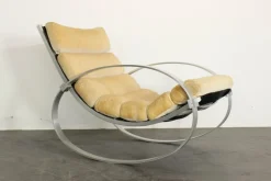 Pamono Mohair Rocking Chair from Hans Kaufeld> Rocking Chairs