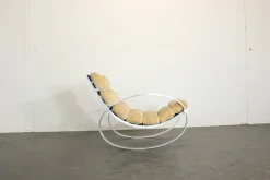 Pamono Mohair Rocking Chair from Hans Kaufeld><noscript><img width=