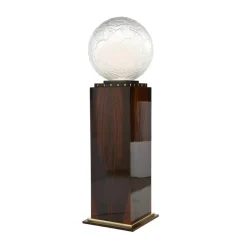Pamono Molded Glass Ball on Tailor-Made Luminous Column from Sabino> Pedestals And Columns