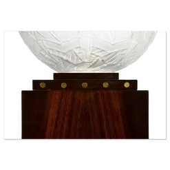Pamono Molded Glass Ball on Tailor-Made Luminous Column from Sabino><noscript><img width=