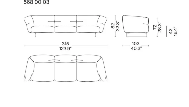 Pamono Moncloud Sofa by Patricia Urquiola for Cassina> Seating|Couches & Sofas