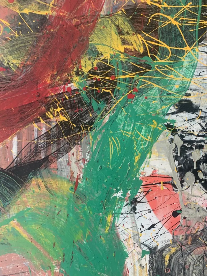 Pamono Monika Rossa, Abstraction, 2023, Oil on Canvas> Abstraction