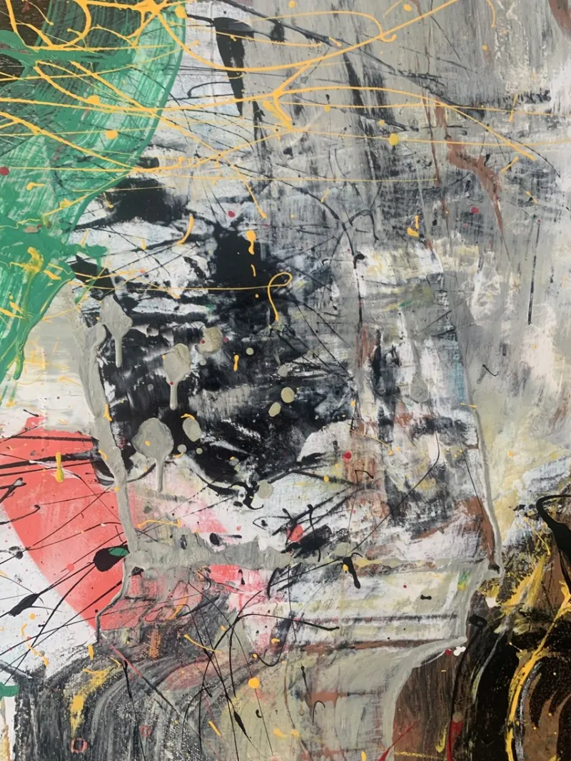 Pamono Monika Rossa, Abstraction, 2023, Oil on Canvas> Abstraction
