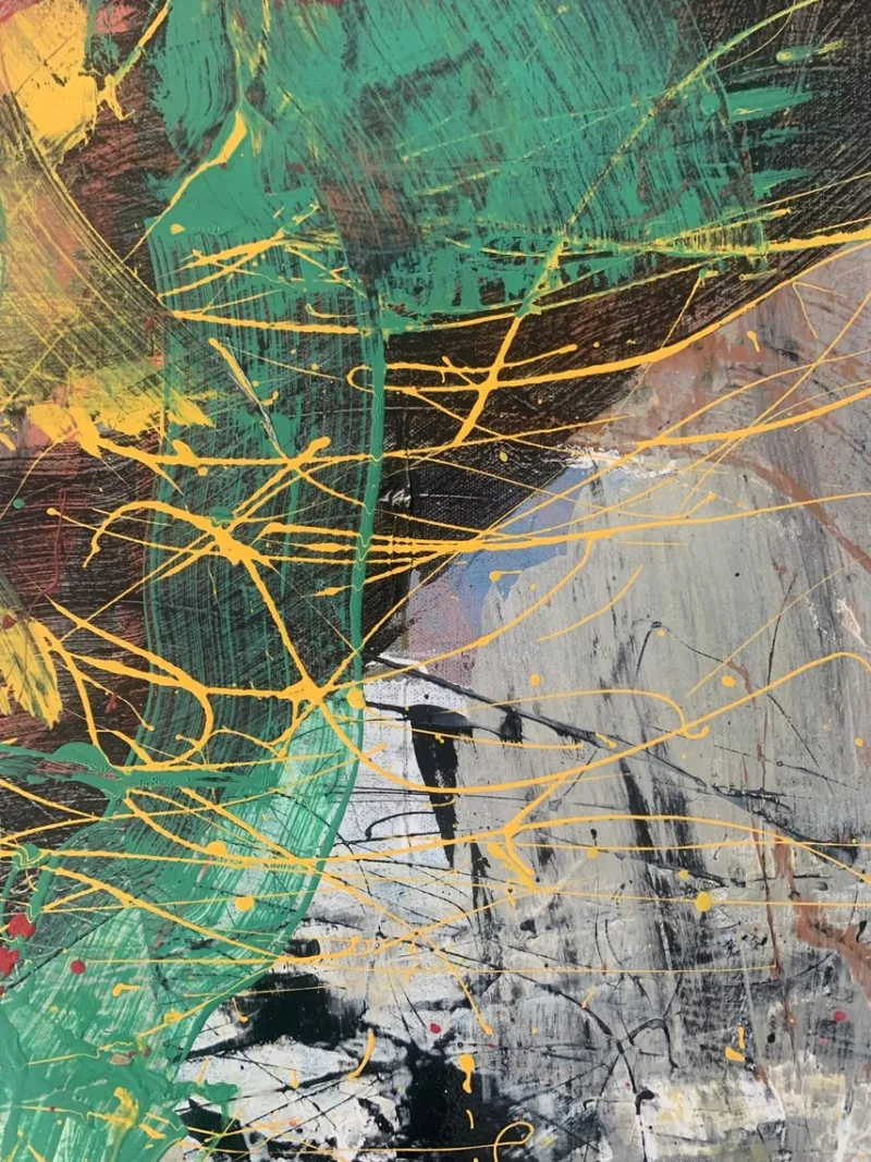 Pamono Monika Rossa, Abstraction, 2023, Oil on Canvas> Abstraction