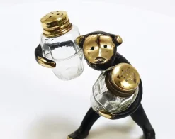 Pamono Monkey Salt and Pepper Shakers by Walter Bosse for Herta Baller, Austria, 1950s> Salt & Pepper Shakers