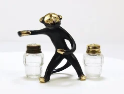 Pamono Monkey Salt and Pepper Shakers by Walter Bosse for Herta Baller, Austria, 1950s><noscript><img width=