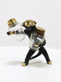 Pamono Monkey Salt and Pepper Shakers by Walter Bosse for Herta Baller, Austria, 1950s><noscript><img width=