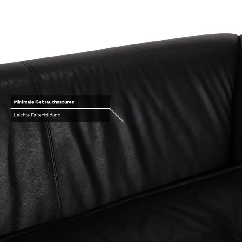 Pamono Monster 3-Seater Sofa in Black Leather from Bretz> Couches & Sofas