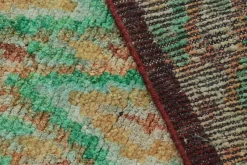 Pamono Moroccan Style Rug in Green and Gold Diamond Patterns from R&K Principal Jahanshah Nazmiyal><noscript><img width=