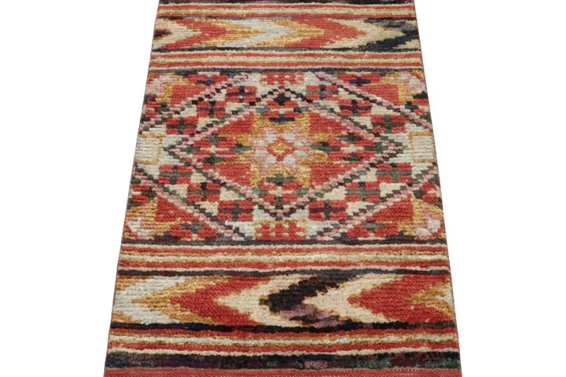 Pamono Moroccan Style Rug with Berber Polychromatic Geometric Patterns from R&K Principal Jahanshah Nazmiyal> Carpets & Textiles|Carpets & Textiles