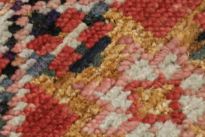 Pamono Moroccan Style Rug with Berber Polychromatic Geometric Patterns from R&K Principal Jahanshah Nazmiyal> Carpets & Textiles|Carpets & Textiles