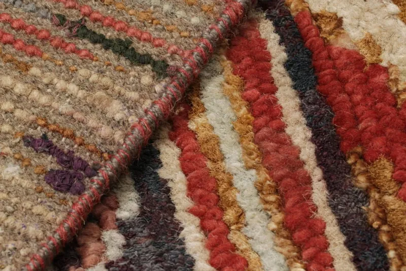 Pamono Moroccan Style Rug with Berber Polychromatic Geometric Patterns from R&K Principal Jahanshah Nazmiyal> Carpets & Textiles|Carpets & Textiles