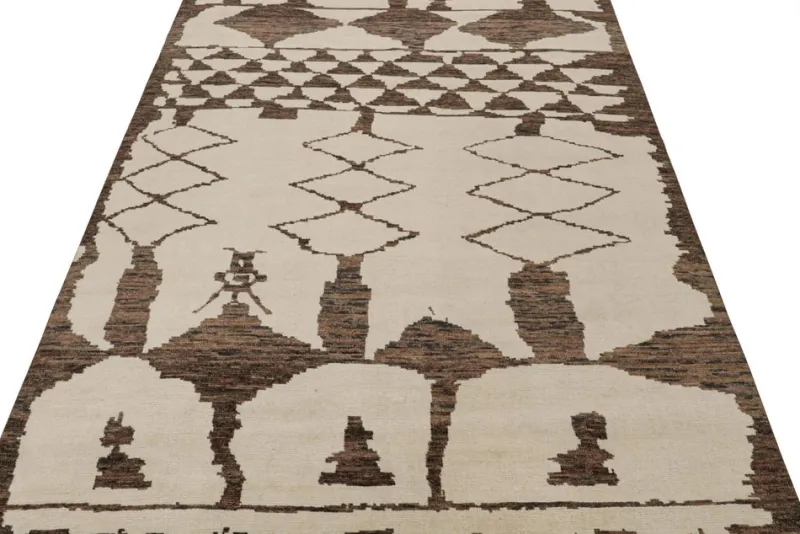 Pamono Moroccan Style Rug with Geometric Patterns from R&K Principal Jahanshah Nazmiyal> Carpets & Textiles|Carpets & Textiles