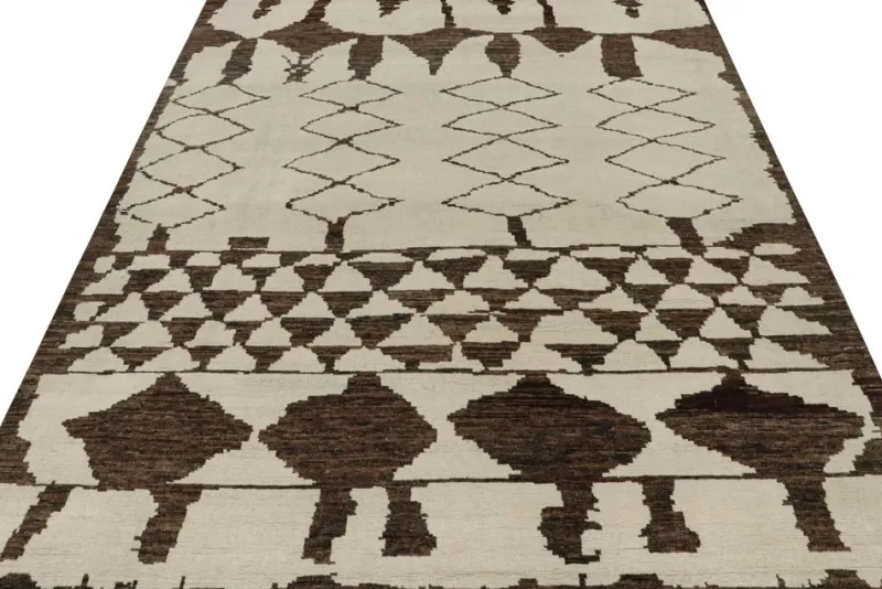 Pamono Moroccan Style Rug with Geometric Patterns from R&K Principal Jahanshah Nazmiyal> Carpets & Textiles|Carpets & Textiles