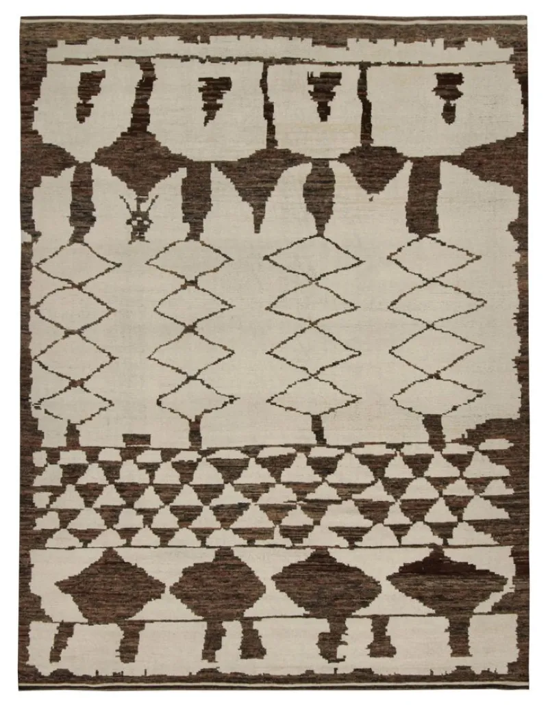 Pamono Moroccan Style Rug with Geometric Patterns from R&K Principal Jahanshah Nazmiyal> Carpets & Textiles|Carpets & Textiles