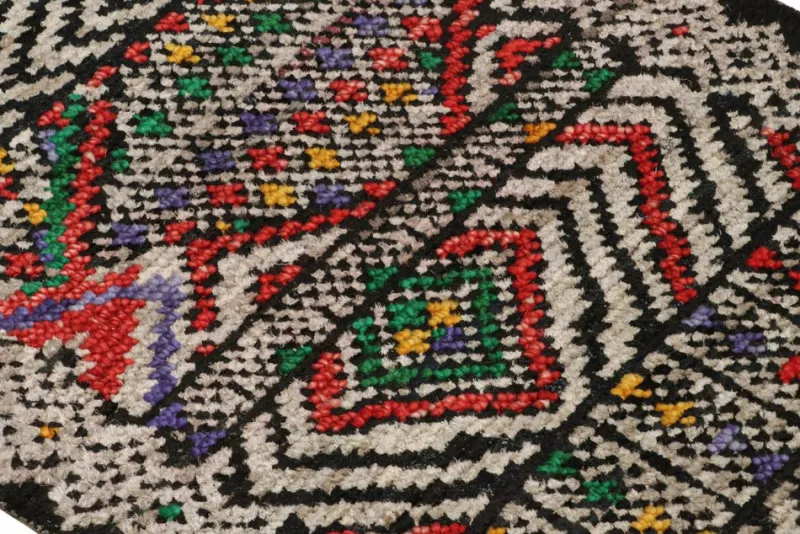 Pamono Moroccan Style Rug with Polychromatic Geometric Patterns from R&K Principal Jahanshah Nazmiyal> Carpets & Textiles|Carpets & Textiles