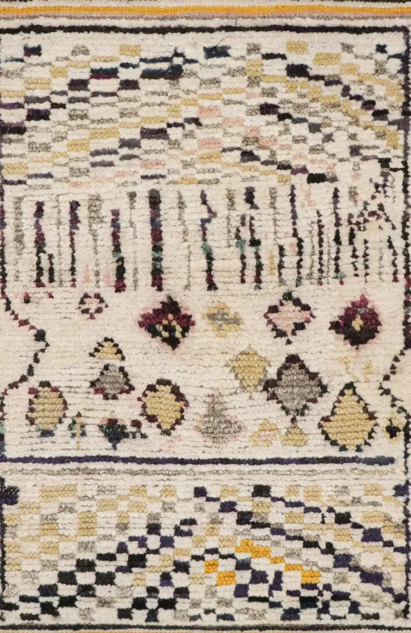 Pamono Moroccan Style Scatter Rug from R&K Principal Jahanshah Nazmiyal