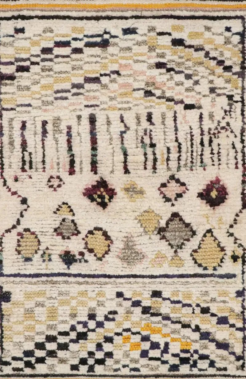 Pamono Moroccan Style Scatter Rug from R&K Principal Jahanshah Nazmiyal> Carpets & Textiles|Carpets & Textiles