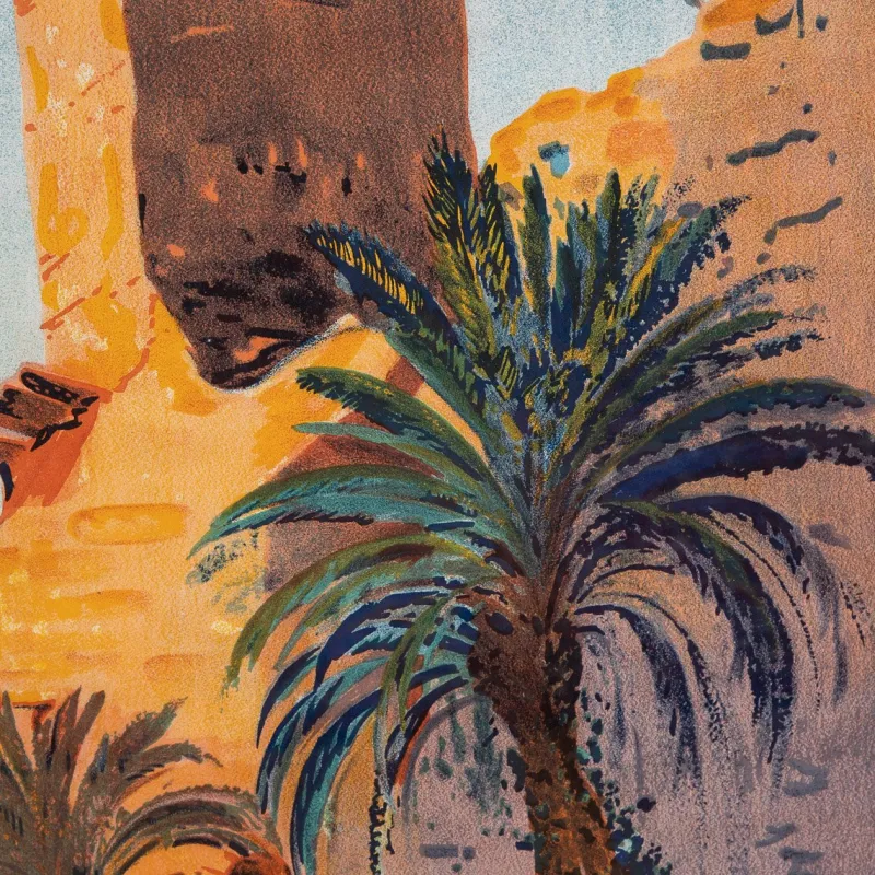 Pamono Moroccan Travel Advertising Poster for Algeria State Railways, 1926> Posters