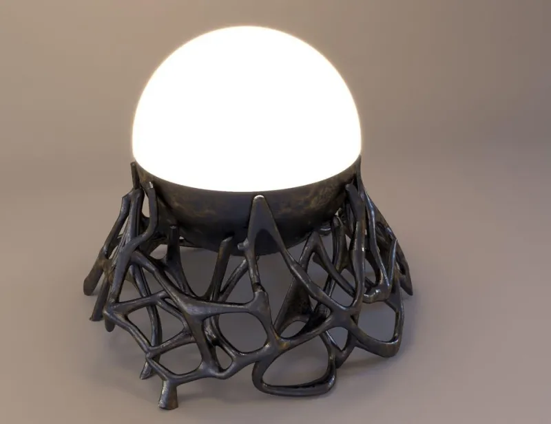 Online Pamono Morphogen Lamp by John Brevard